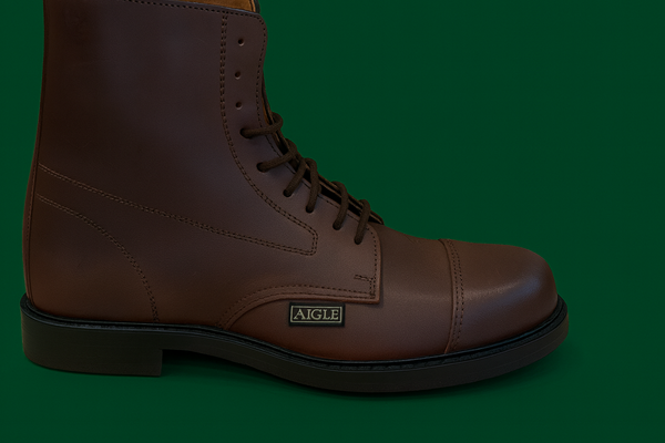 BOTIN CUERO AIGLE MARRON